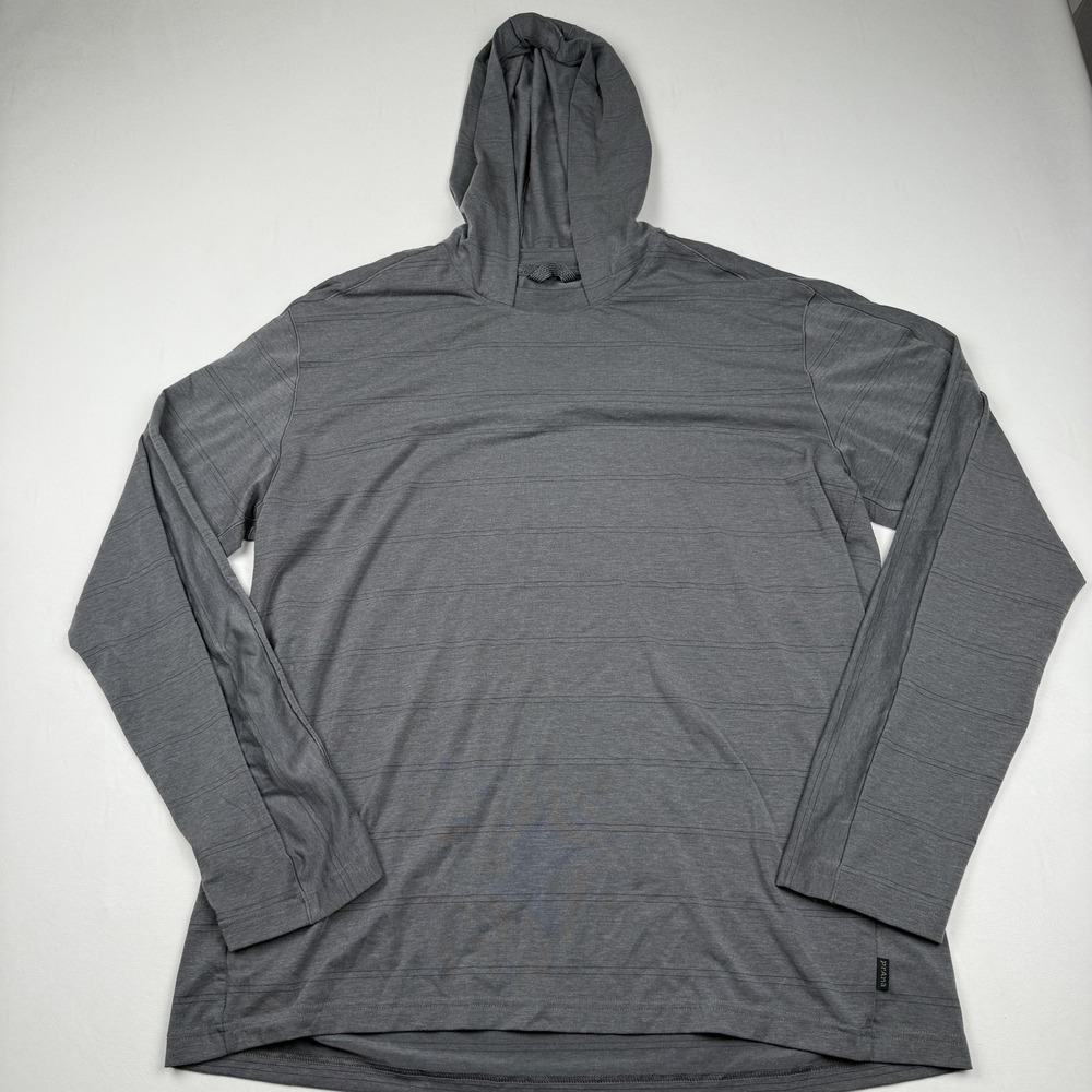 Prana Breathe Hoodie Mens 2XL Lightweight Long Sleeve Pullover Athletic Yoga Gym